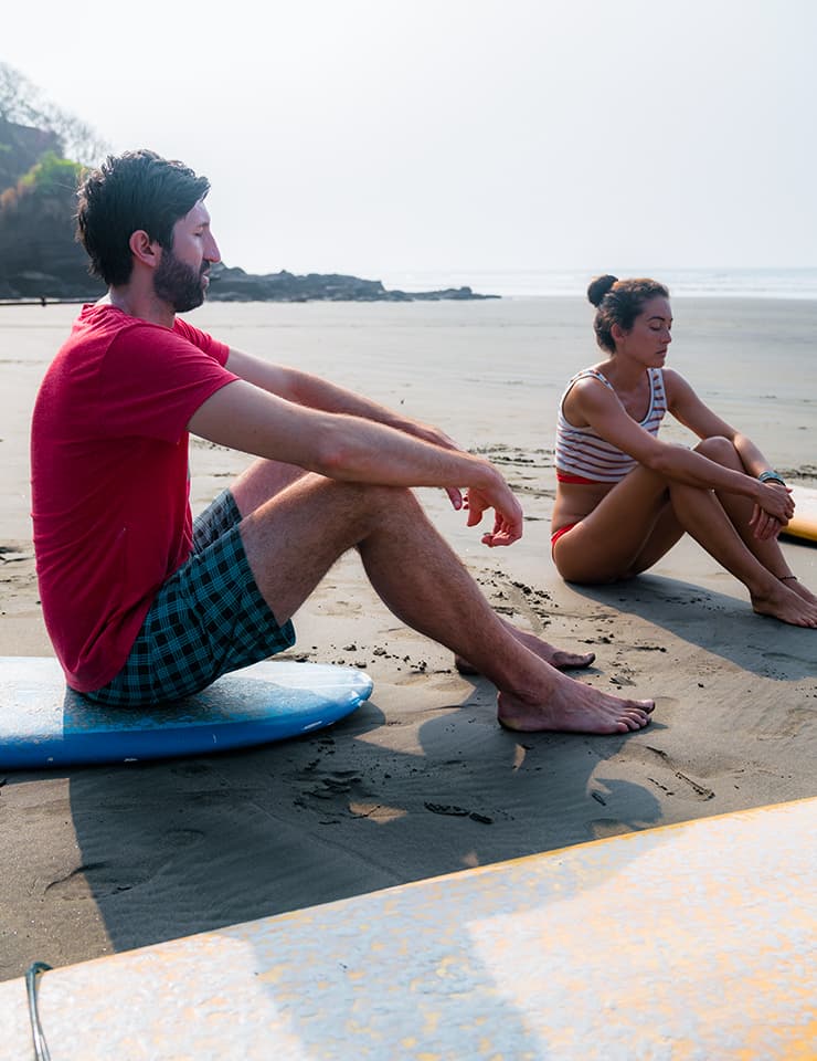 Couple on romantic escape