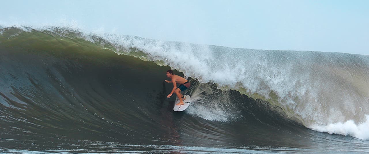 Surfing at Las Flores